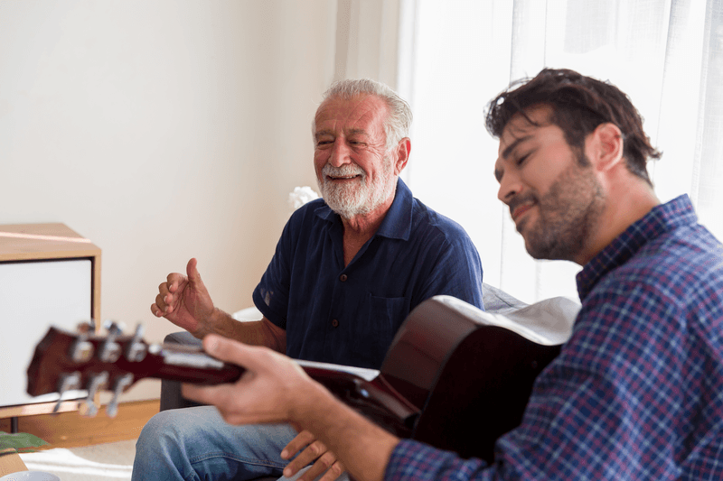 men playing guitar